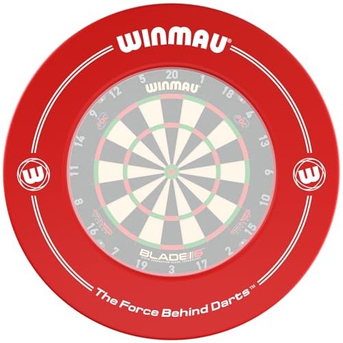 Winmau red printed dart board - winmau,
