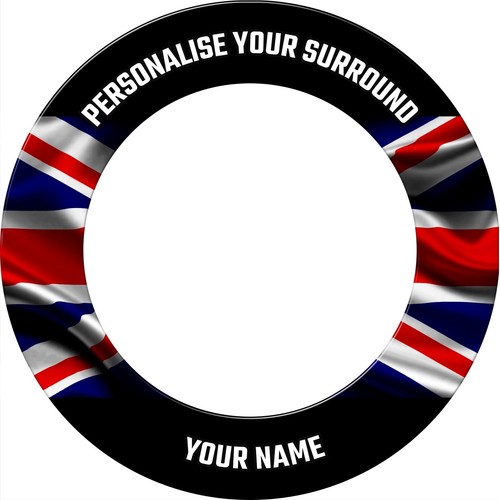 Personalised union jack black - personalised,