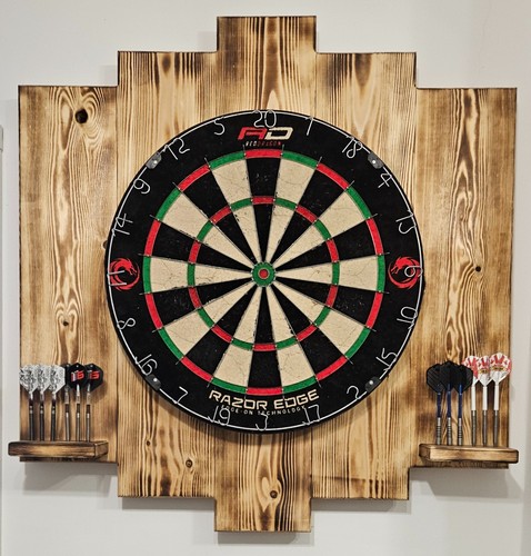 Handmade wooden dartboard - wooden,